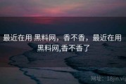 最近在用 黑料网，香不香，最近在用 黑料网,香不香了