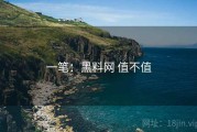 一笔：黑料网 值不值